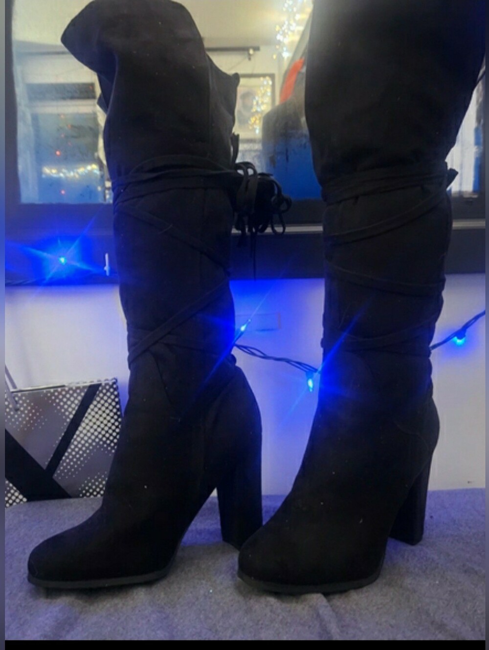 Elegant Black Knee-High Boots
